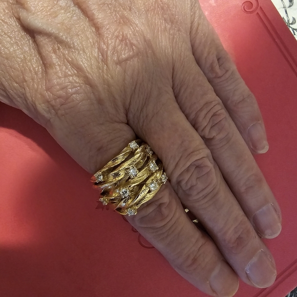 D’Oro by Effy Diamond Woven Ring (1 carat) in 14k Solid Gold - Picture 7 of 7